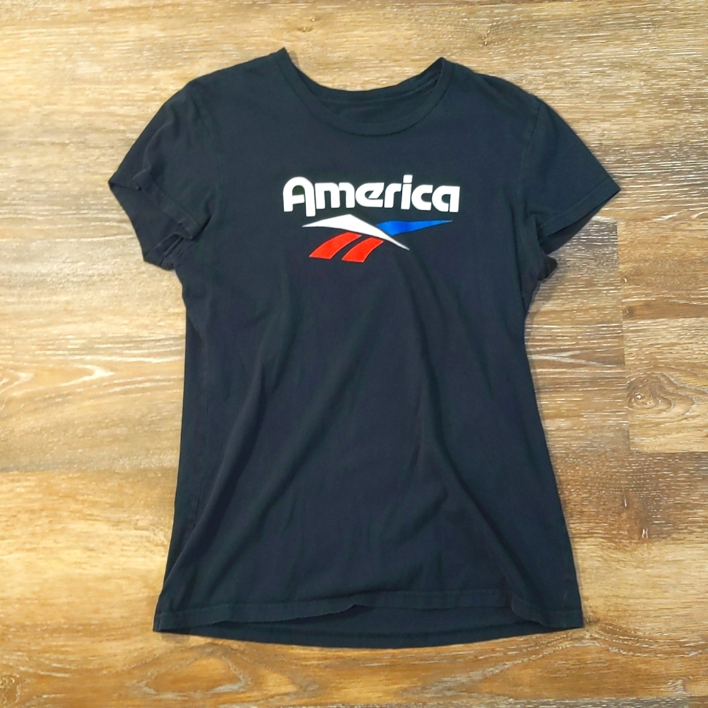 Reebok Navy Blue America T-Shirt